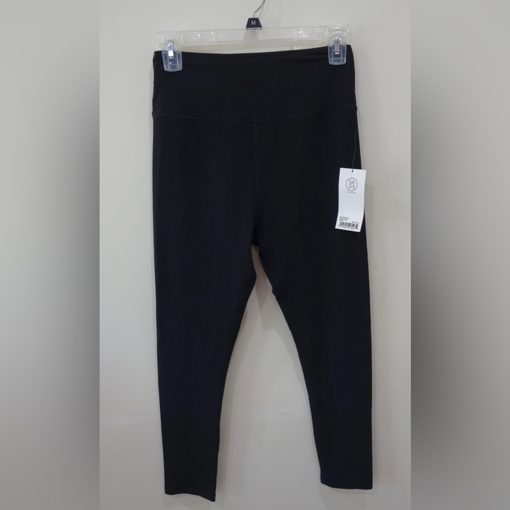 NWT Sage Ribbed Leggings - Medium